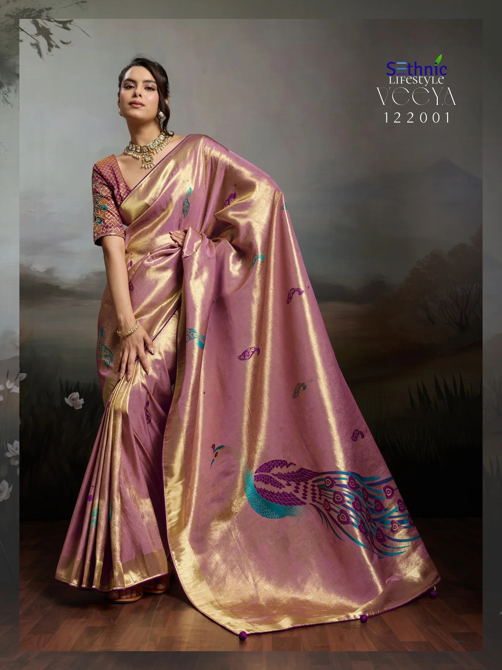 Sethnic Veeya Classic Kahani Banarasi Jacqaurd Designer Saree
