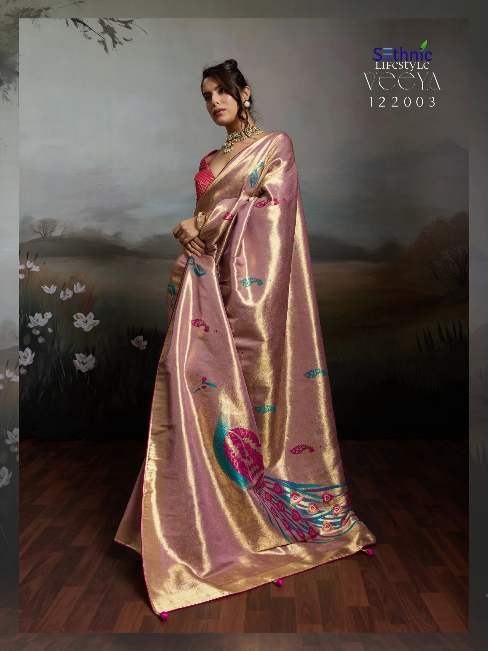 Sethnic Veeya Classic Kahani Banarasi Jacqaurd Designer Saree