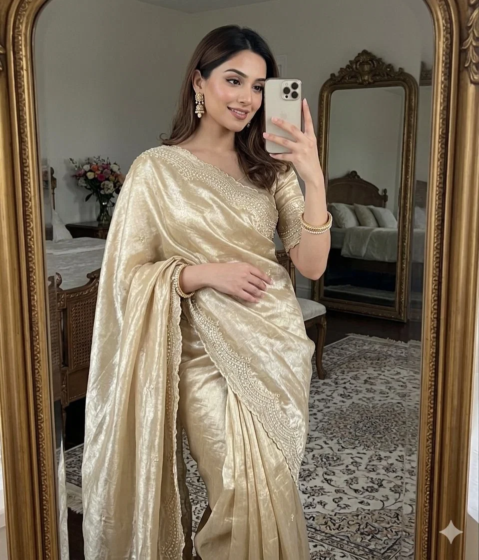 Vt 863 T Fandy Satin Silk Embroidered Saree Collection