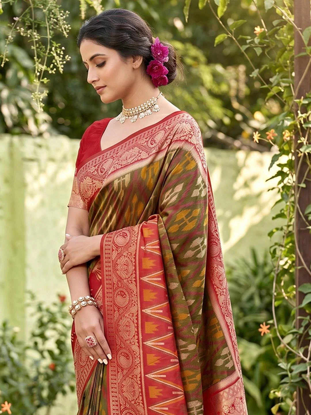 Ast Navya Silk Vol 5 Soft Silk Pochampalli Festival Saree Collection