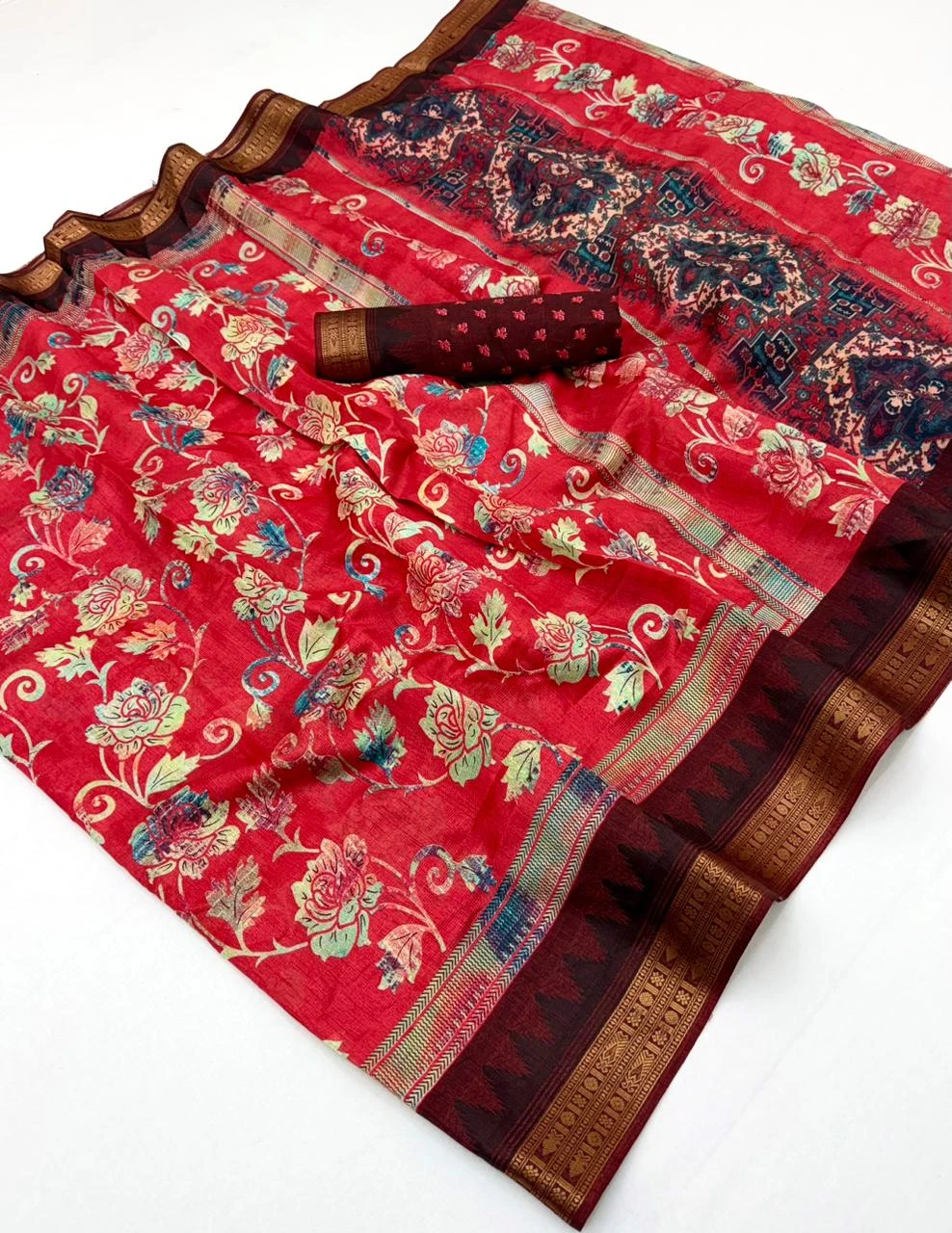 Rajyog Advika Khadi Cotton Printed Saree Collection