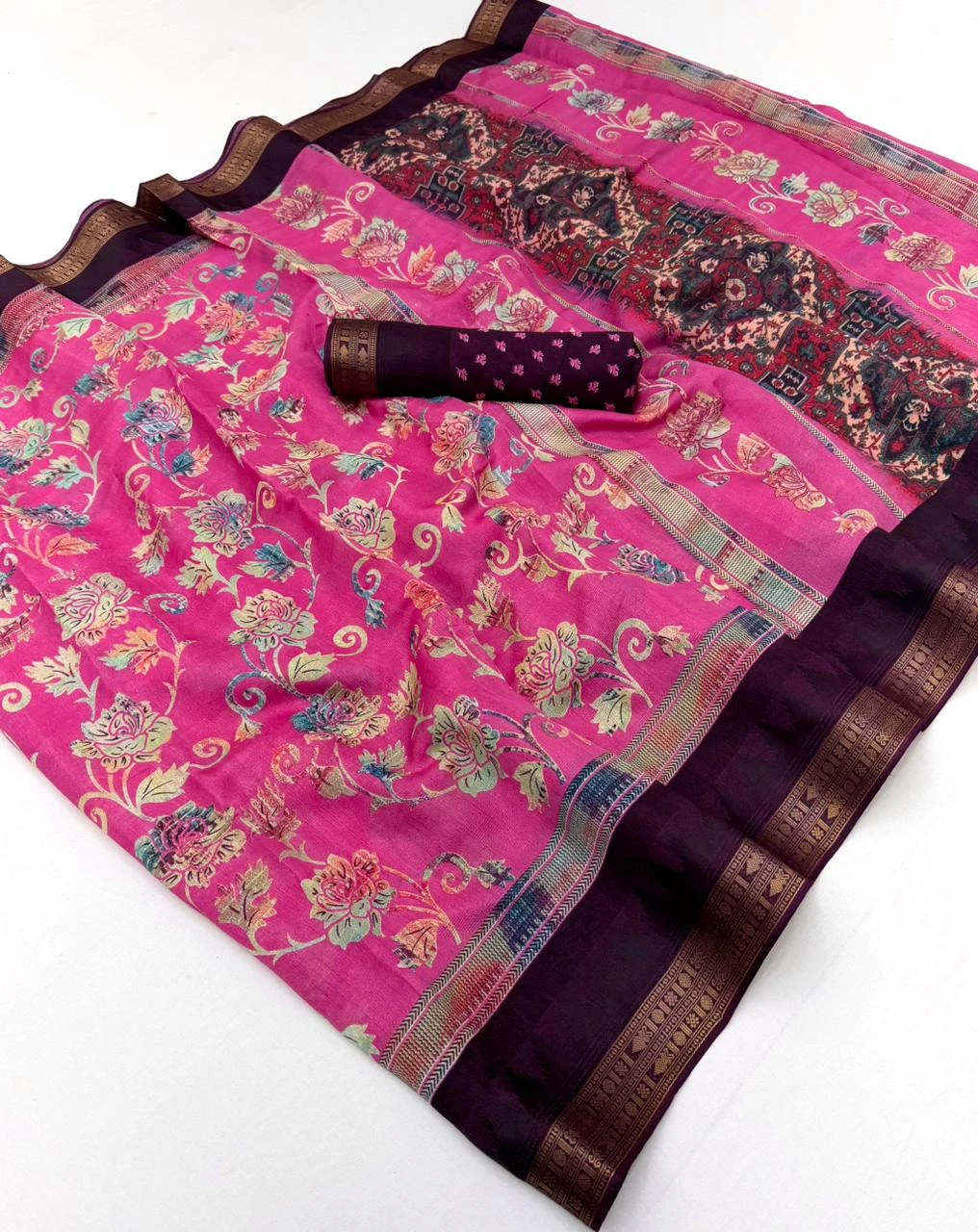 Rajyog Advika Khadi Cotton Printed Saree Collection
