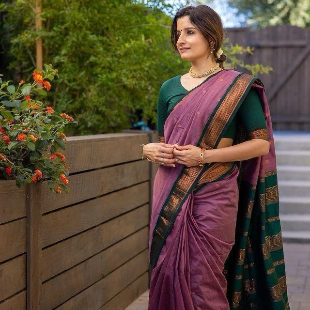 Soft Silk 5044 Lichi Silk Jacquard Work Saree Collection