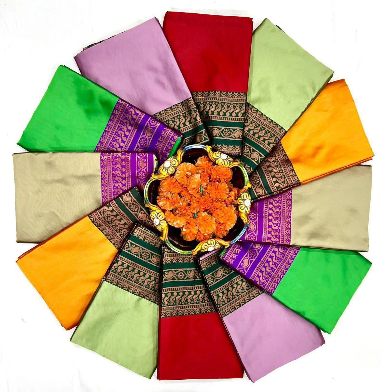 Soft Silk 5044 Lichi Silk Jacquard Work Saree Collection