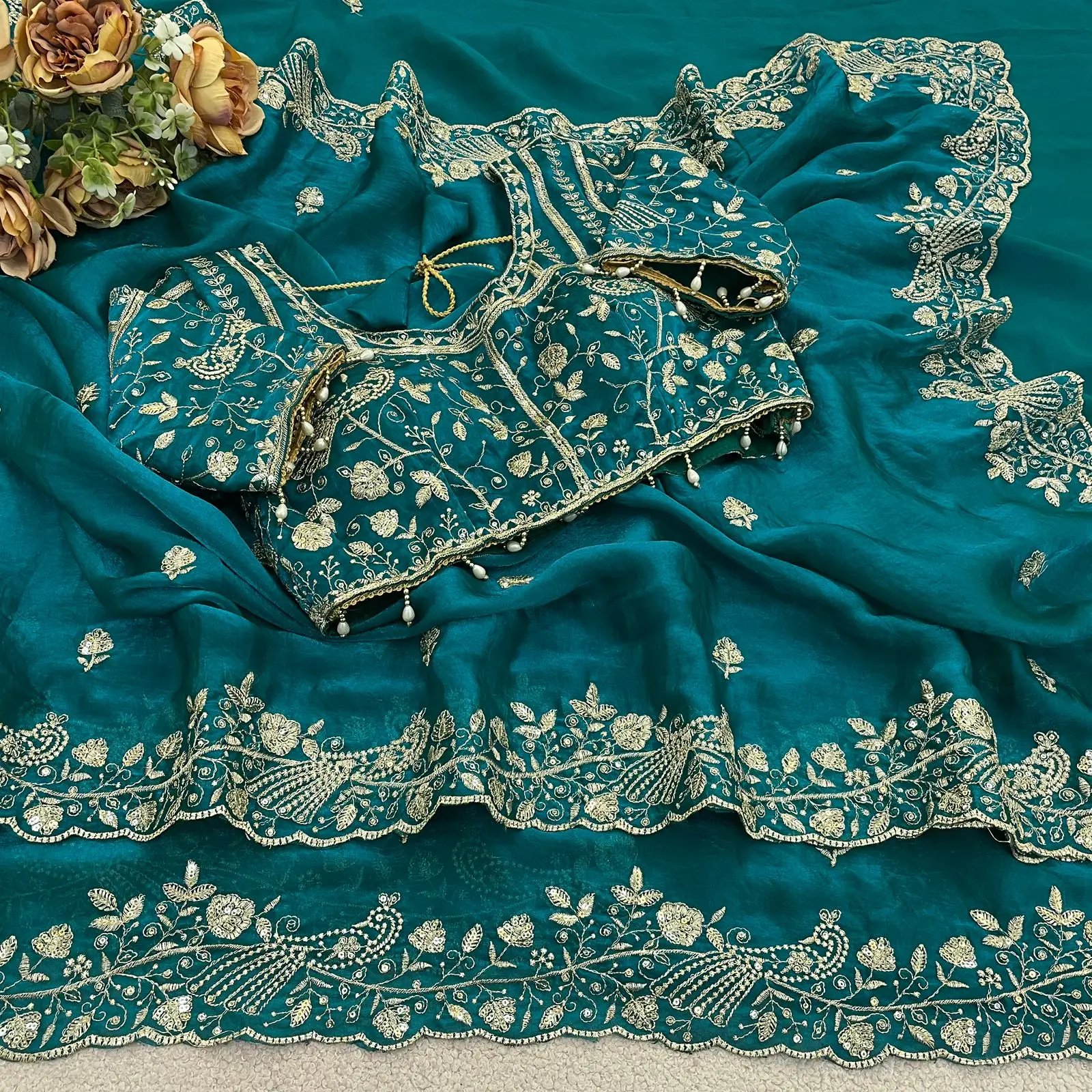 Vt 866 T Fandy Sattin Silk Sequence Saree Collection