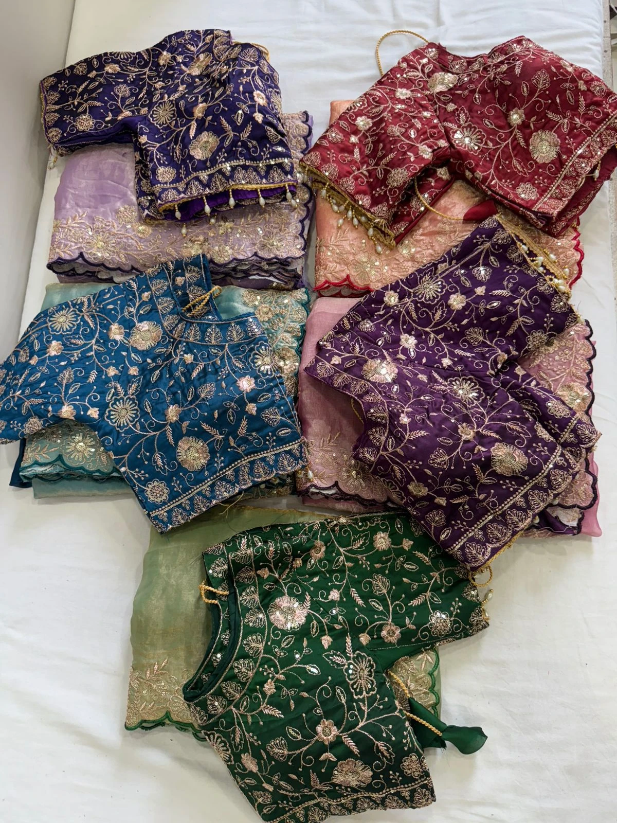 Vt 869 T Fandy Satin Silk Sequence Worked Saree Collection