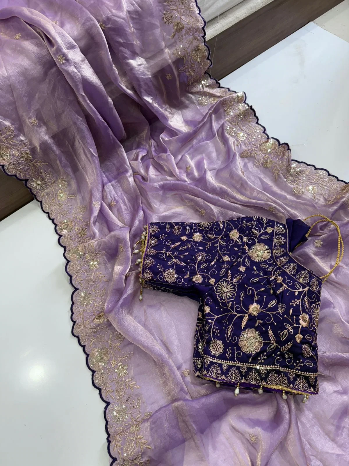 Vt 869 T Fandy Satin Silk Sequence Worked Saree Collection