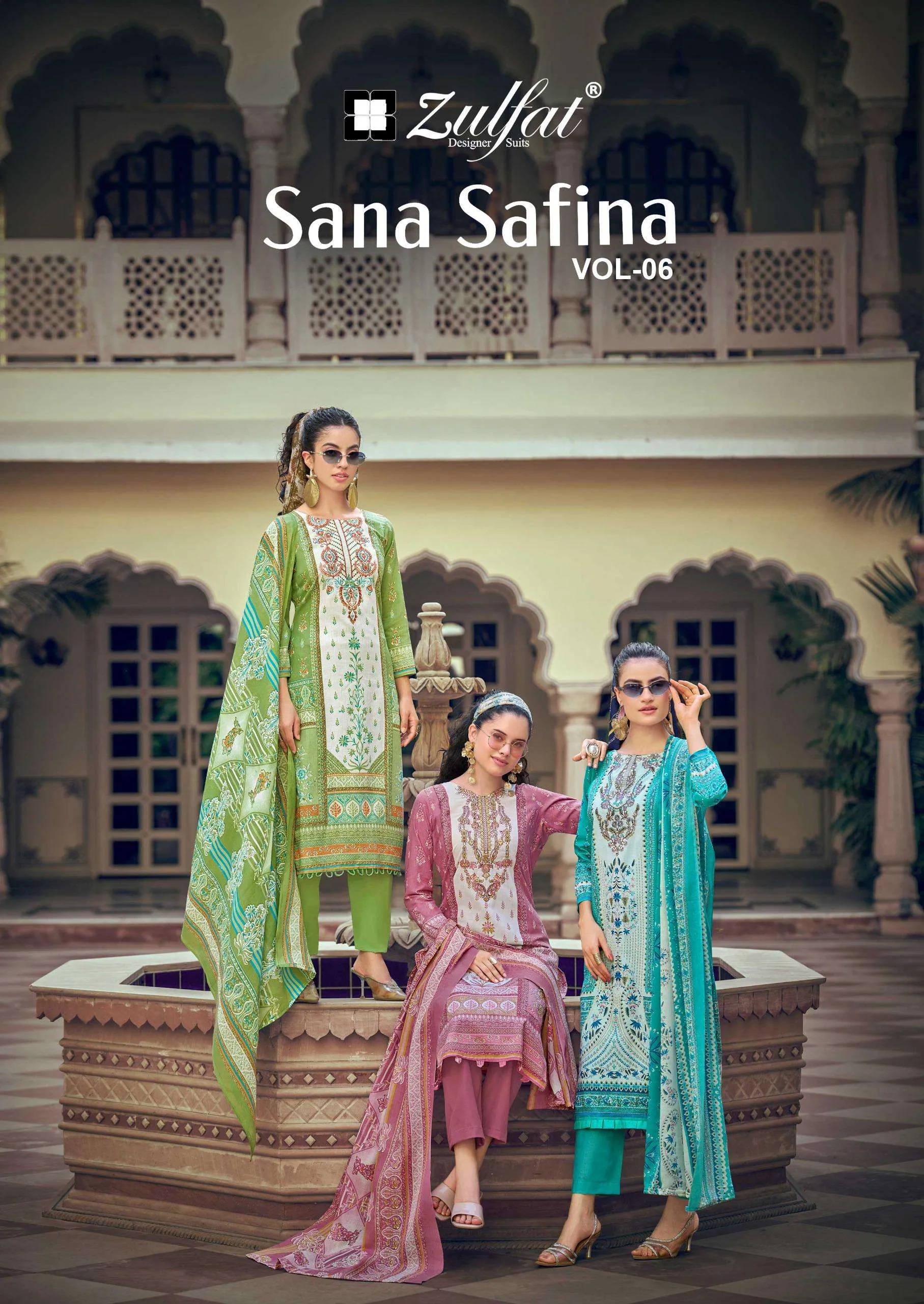 Zulfat Designer Suits Sana Safina Vol 6