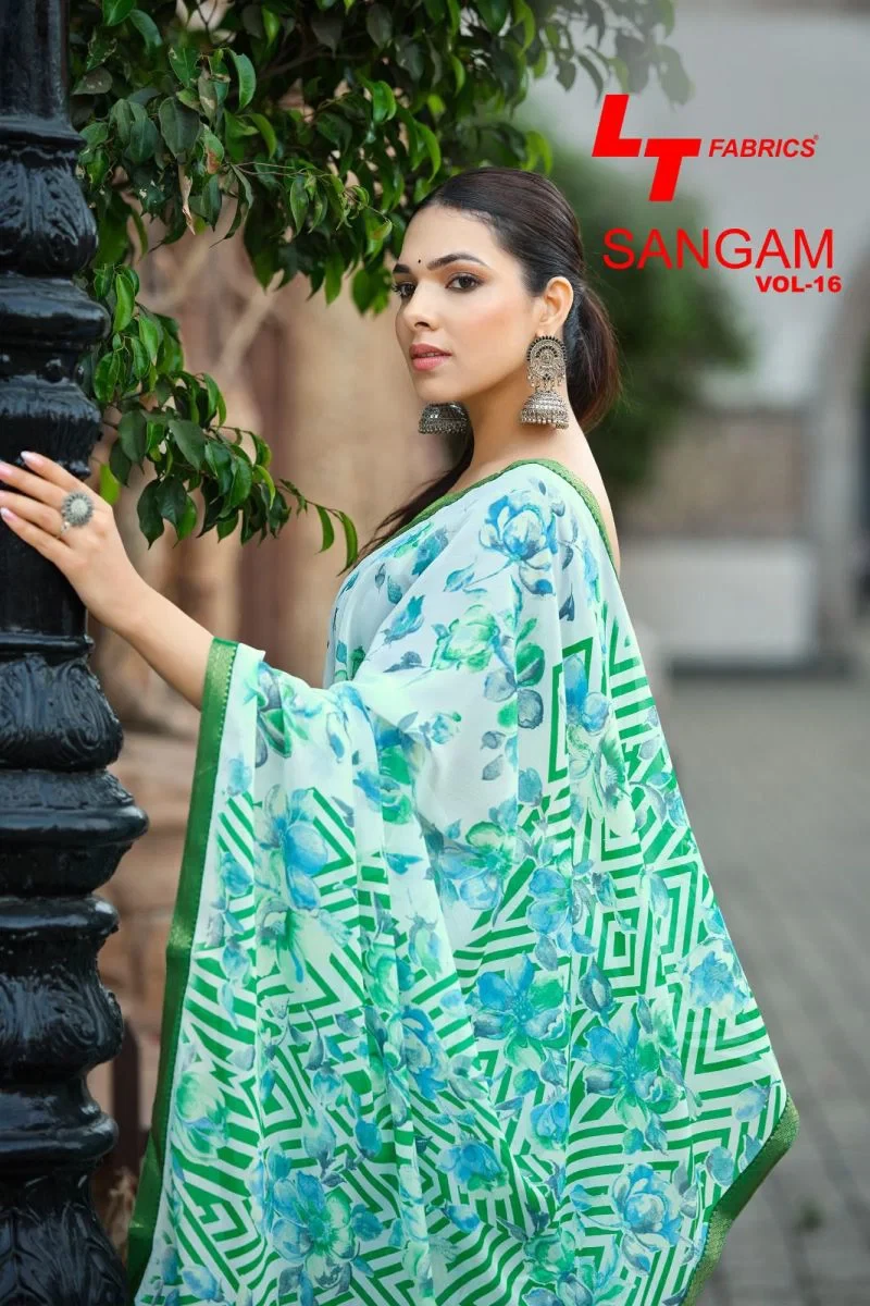 Lt Sangam Vol 16 Micro Printed Saree Collection